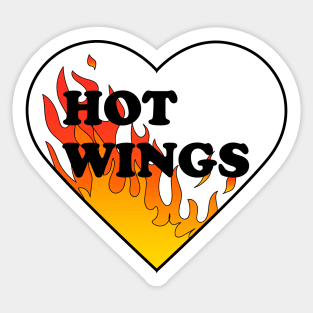 Hot Wings Hot Hands - Drums Classic Sticker